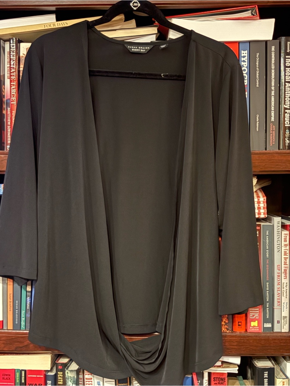 Susan Graver Black Everyday Knit Top